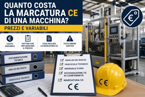 immagine descrittiva per il costo marcatura CE di una macchina